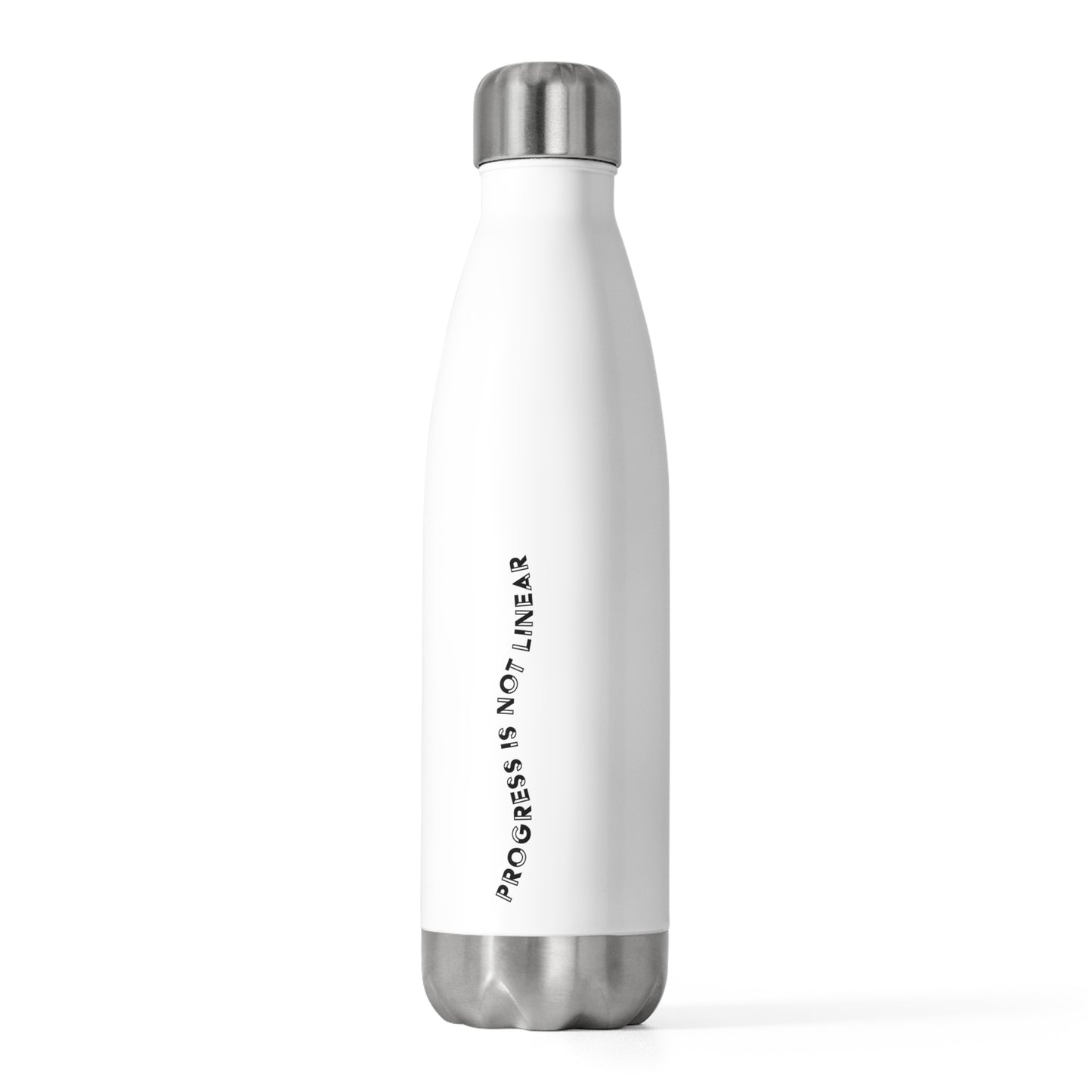 Progress is Not Linear Insulated Water Bottle 20oz