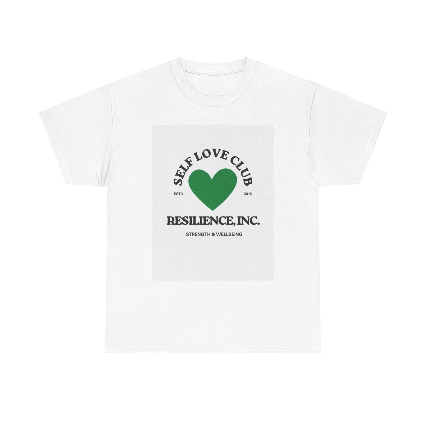 T-Shirt — "Self Love Club" Resilience, Inc. Heart Graphic Tee
