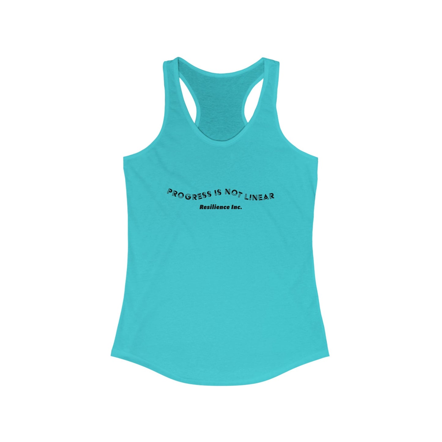 Women's Progress is not linear Racerback Tank