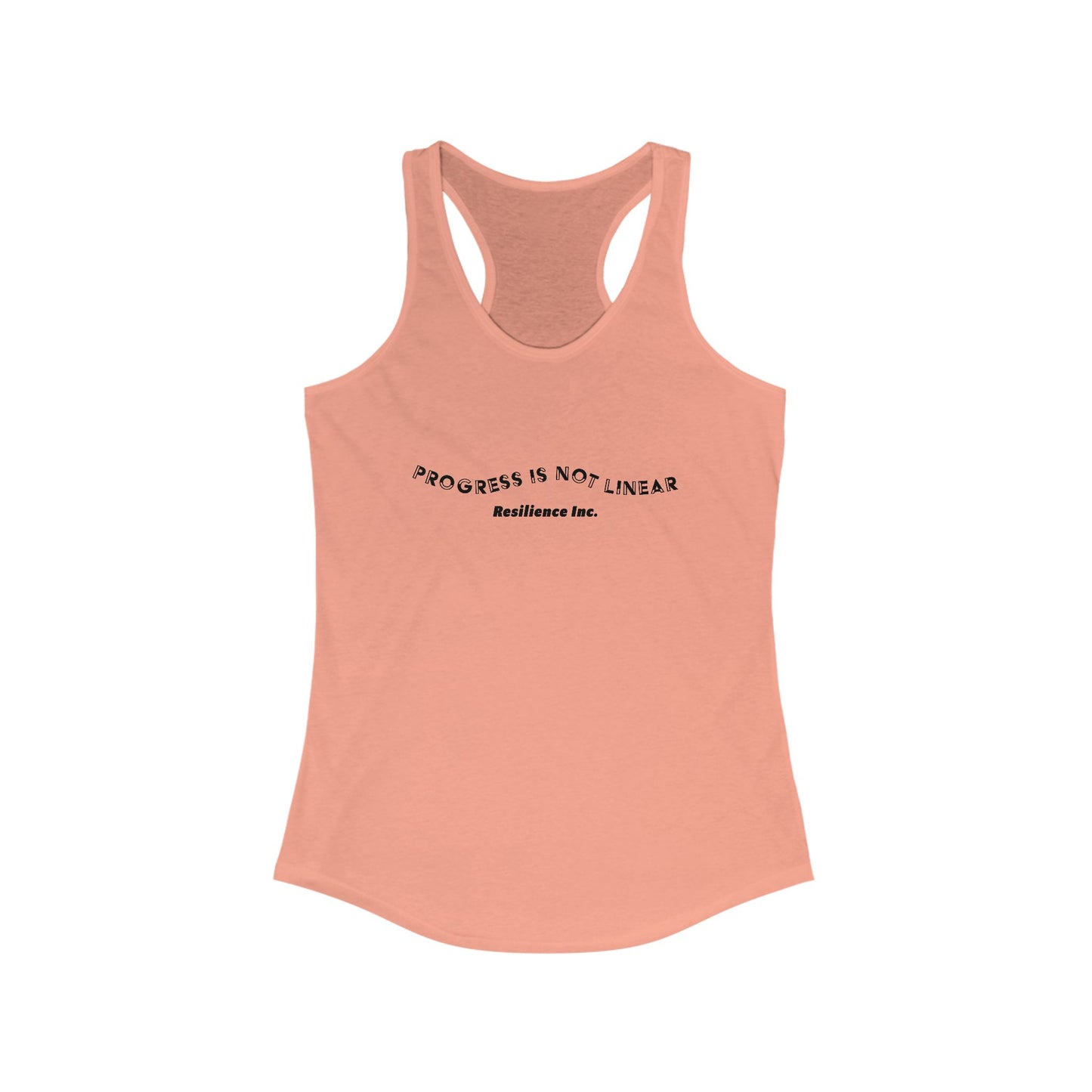 Women's Progress is not linear Racerback Tank