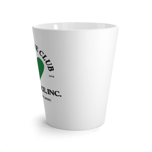 Latte Mug — Self Love Club Resilience, Inc. Green Heart Coffee Cup