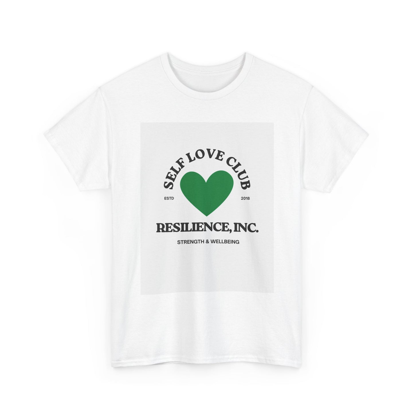 T-Shirt — "Self Love Club" Resilience, Inc. Heart Graphic Tee